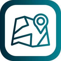 Paper Map Vector Icon Design