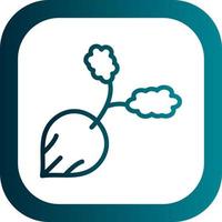 Radish Vector Icon Design