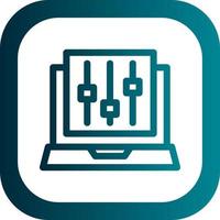 Audio Mixing Vector Icon Design