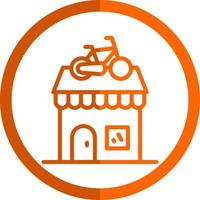 Bike Shop Vector Icon Design