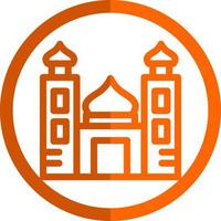 diseño de icono de vector de mezquita