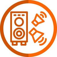 diseño de icono de vector de altavoz