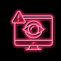 computer user spy color icon vector illustration