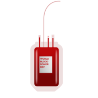 realistisch wereld bloed schenker ontwerp concept png