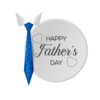 happy father's day design with tie, mustache and  heart png