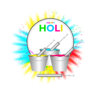 contento holi Festival design con spruzzi colore png
