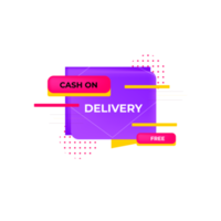 cash on delivery badge pack png