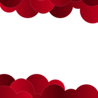 red balloon hearts frame  wish valentine day png