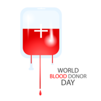 réaliste monde du sang donneur conception concept png