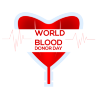 realista mundo sangre donante diseño concepto png
