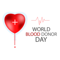 realista mundo sangue doador Projeto conceito png