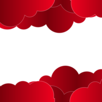 red balloon hearts frame  wish valentine day png