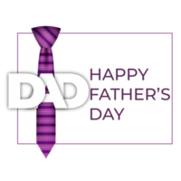 happy father's day design with tie, mustache and  heart png