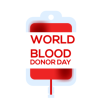 realistico mondo sangue donatore design concetto png