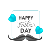 Modern happy fathers day attractive design png