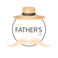 Modern happy fathers day attractive design png