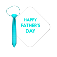 happy father's day design with tie, mustache and  heart png