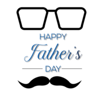 Modern happy fathers day attractive design png