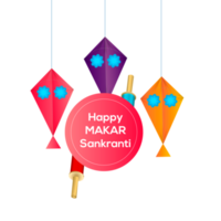 glücklich Makar Sankranti Festival Feier Design png