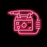 electric nail drill color icon vector illustration