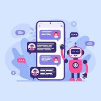 Smart Chatbot AI vector