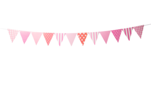 Paper Party flags cutout, Png file