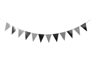 Paper Party flags cutout, Png file