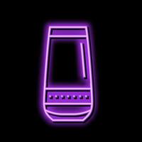 drink raspberry fruit berry neon glow icon illustration vector