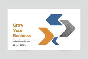 Vector Cover Page Of Grow Your Business Template