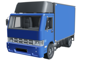 Delivery truck high quality 3d render png