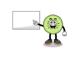 sliced kiwifruit illustration doing a presentation vector