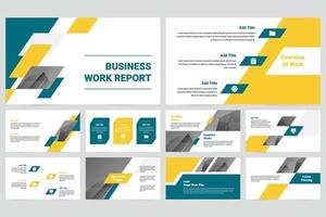 Simple Business Work Presentation vector