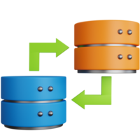 3d illustratie databank overdracht png