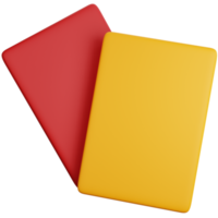 3D Icon Illustration Penalty card png