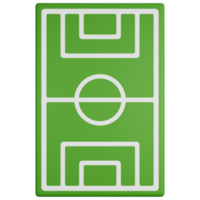 3D Icon Illustration Empty Football Field png