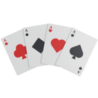 3D Icon Illustration Collection of Ace Cards png