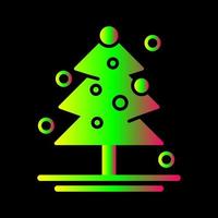 icono de vector de árbol de navidad