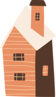 Folk house. Illustration png