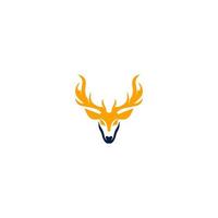 deer abstract logo design. deer head logo vector