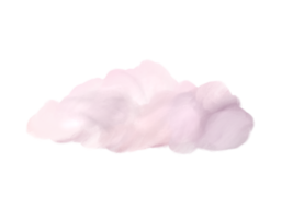 set of realistic color shade cloud illustration on transparency background png