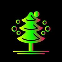 icono de vector de árbol de pino