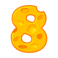 Cheese number 8. Eigh font kids number. Figure 8 png