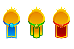 Awards badge template. Level up icon.Element for mobile game or web apps. Modern graphical 2D element for UI and GUI. png