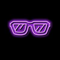 retro glasses optical color icon vector illustration