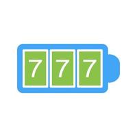 Slot Machine with Sevens Vector Icon