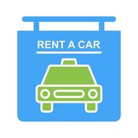 Rent a Car Vector Icon