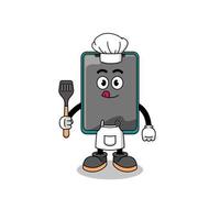 Mascot Illustration of smartphone chef vector