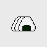 japanese typical food in pixel art style vector