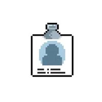 personal document in pixel art style vector