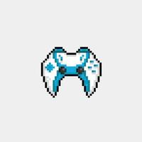 game stick controller in pixel art style vector